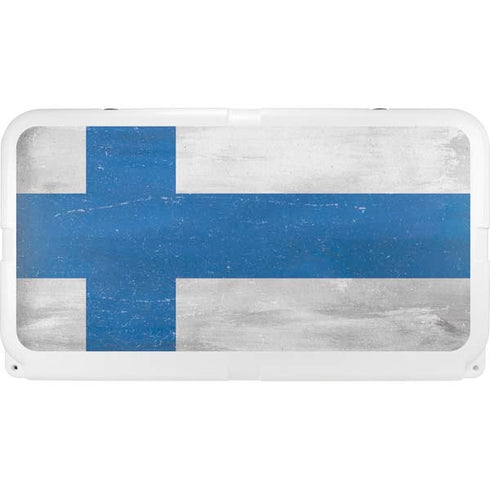 Finland Flag Distressed YETI Tundra 65 Hard Cooler Skin
